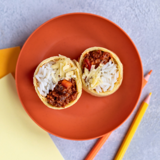 Picture of Beef Chilli Burrito with Cheese