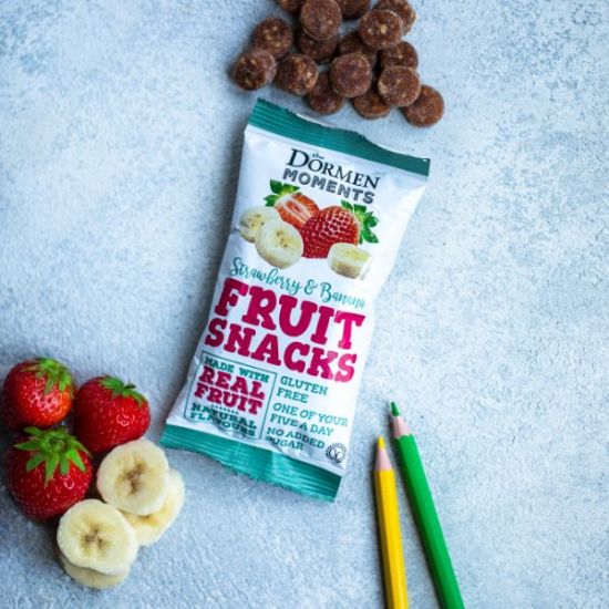 Picture of Dormen Moments Strawberry & Banana fruit snacks